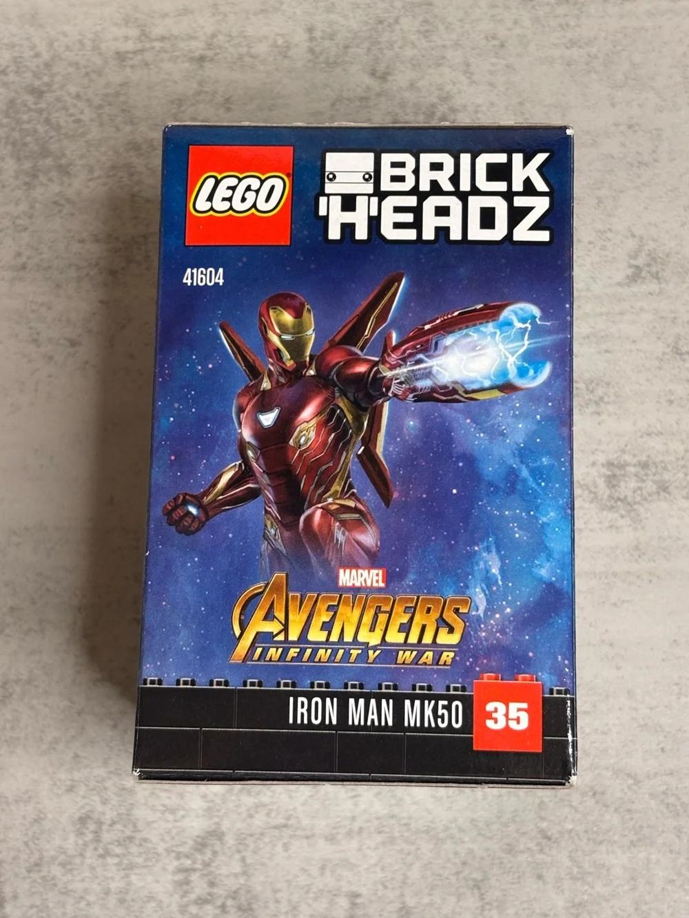 Lego Marvel BrickHeadz Iron Man MK50 Set (#41604)